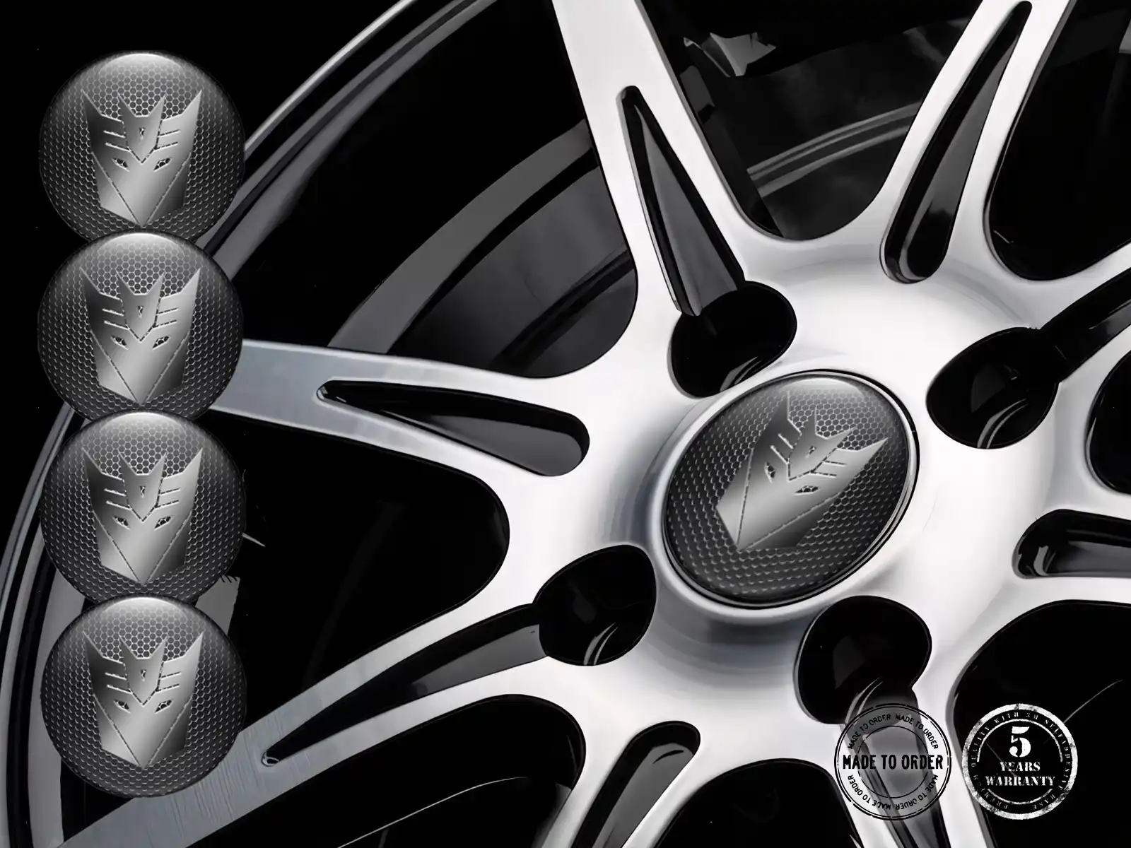 Wheel Badge Design Drift Style Domed Decal